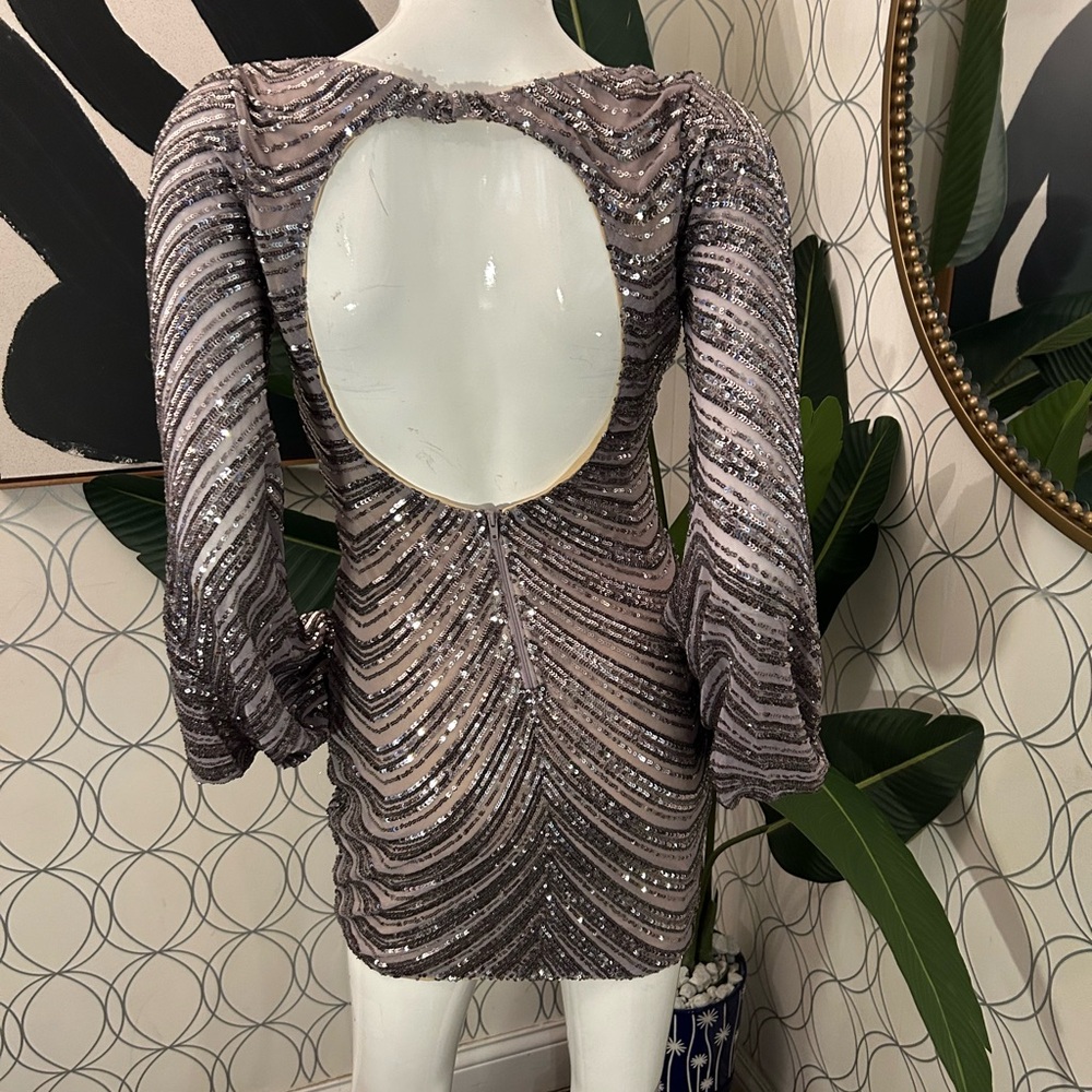 Silver sequin dress - Picture 5 of 6